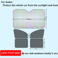 5D Mesh Magnetic Foldble Car Sunshade Car Curtain